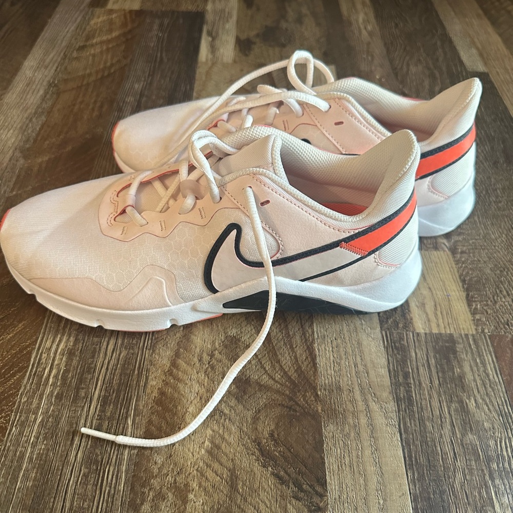 Nike Women's Pink and Orange Sneakers